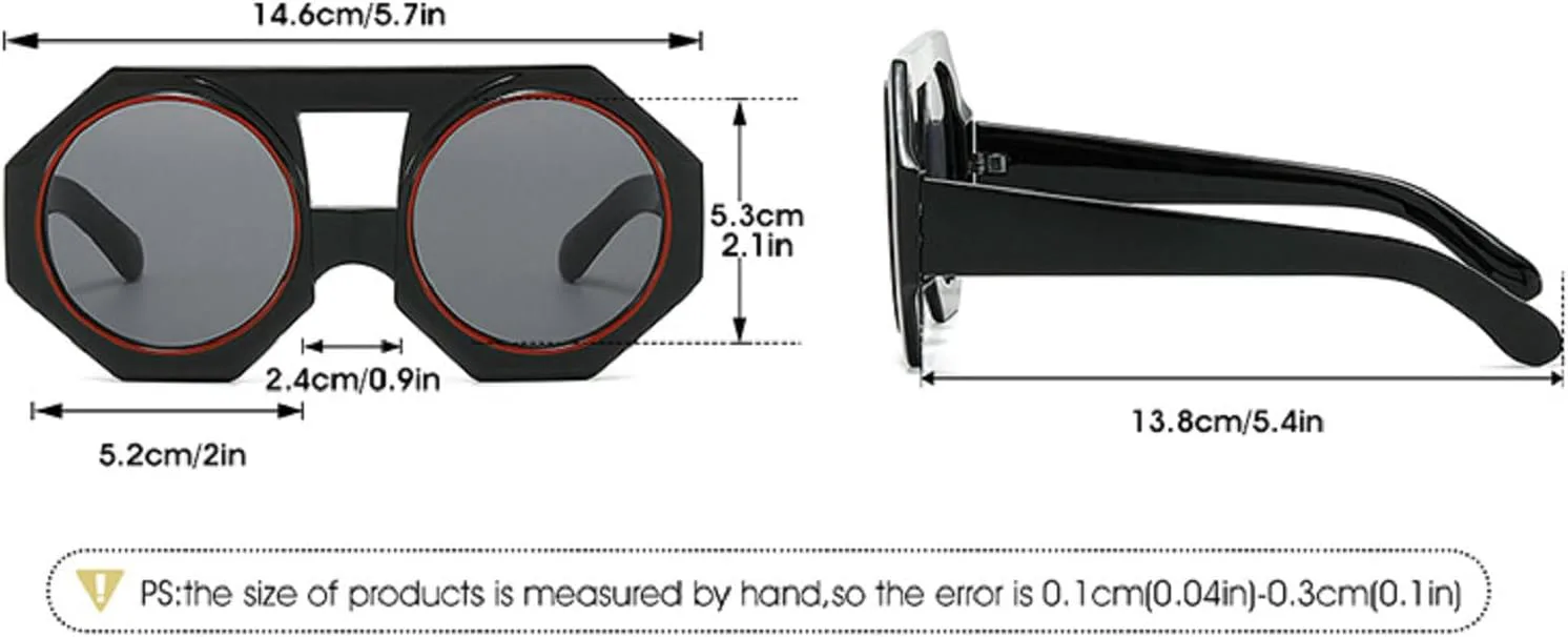 Большие круглые панк-солнцезащитные очки для женщин 2024 года, роскошные дизайнерские винтажные панк-солнцезащитные очки для женщин, стильные очки N45 mincl, Pink
Большие круглые панк-солнцезащитные очки для женщин 2024 года, роскошные дизайнерские винтажные панк-солнцезащитные очки для женщин, стильные очки N45 mincl, Pink