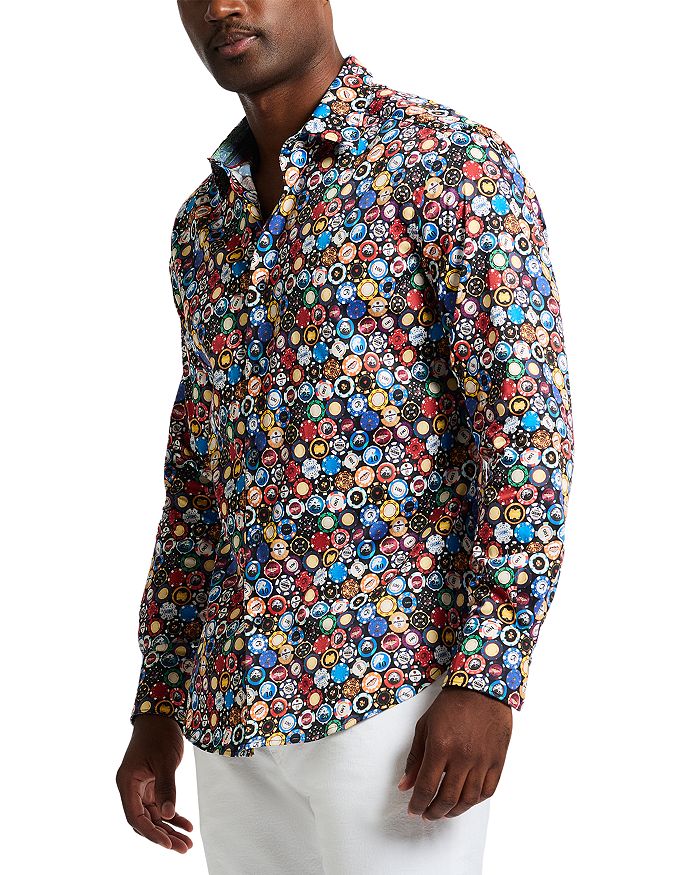 Рубашка Highroller Printed с длинным рукавом и пуговицами спереди Robert Graham, мультиколор
Рубашка Highroller Printed с длинным рукавом и пуговицами спереди Robert Graham, мультиколор