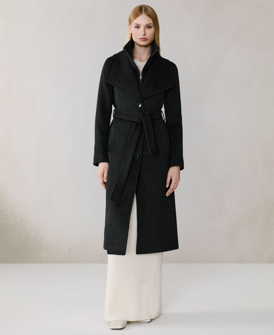 Женское пальто с поясом и длинными рукавами Soia & Kyo, Black Heather
Женское пальто с поясом и длинными рукавами Soia & Kyo, Black Heather