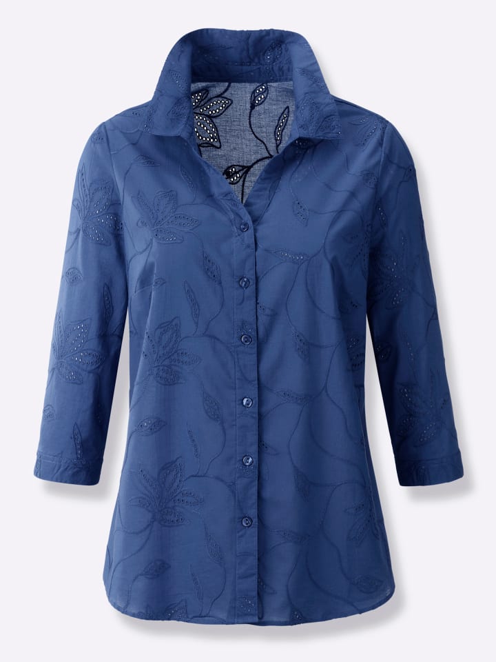 Хлопковая блузка королевского синего цвета WITT WEIDEN
Хлопковая блузка королевского синего цвета WITT WEIDEN