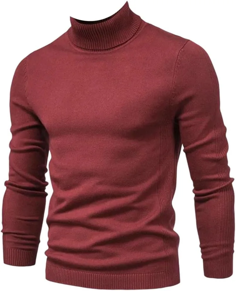 Мужской зимний толстый свитер с высоким воротником slim fit
Мужской зимний толстый свитер с высоким воротником slim fit