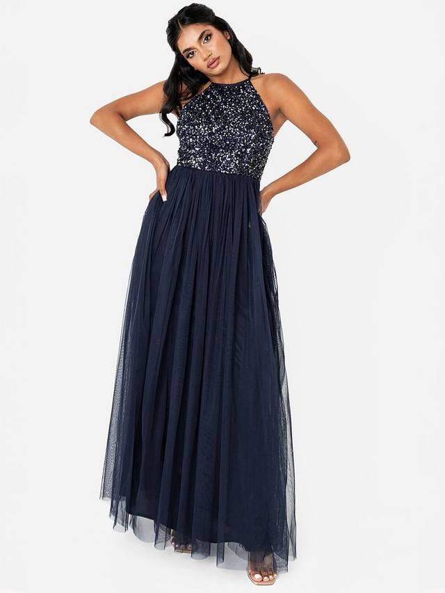 Макси-платье с отложным воротником Maya Deluxe, темно-синий
Макси-платье с отложным воротником Maya Deluxe, темно-синий