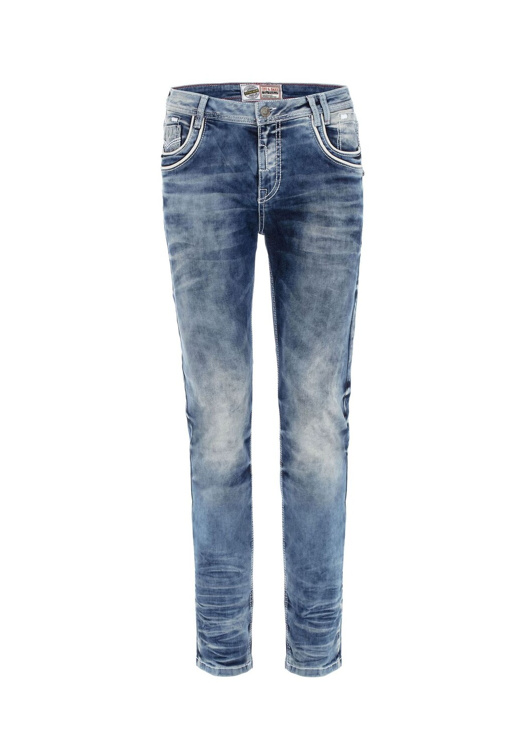 Джинсы с тонкими швами прямого кроя CIPO & BAXX, синий
Джинсы с тонкими швами прямого кроя CIPO & BAXX, синий