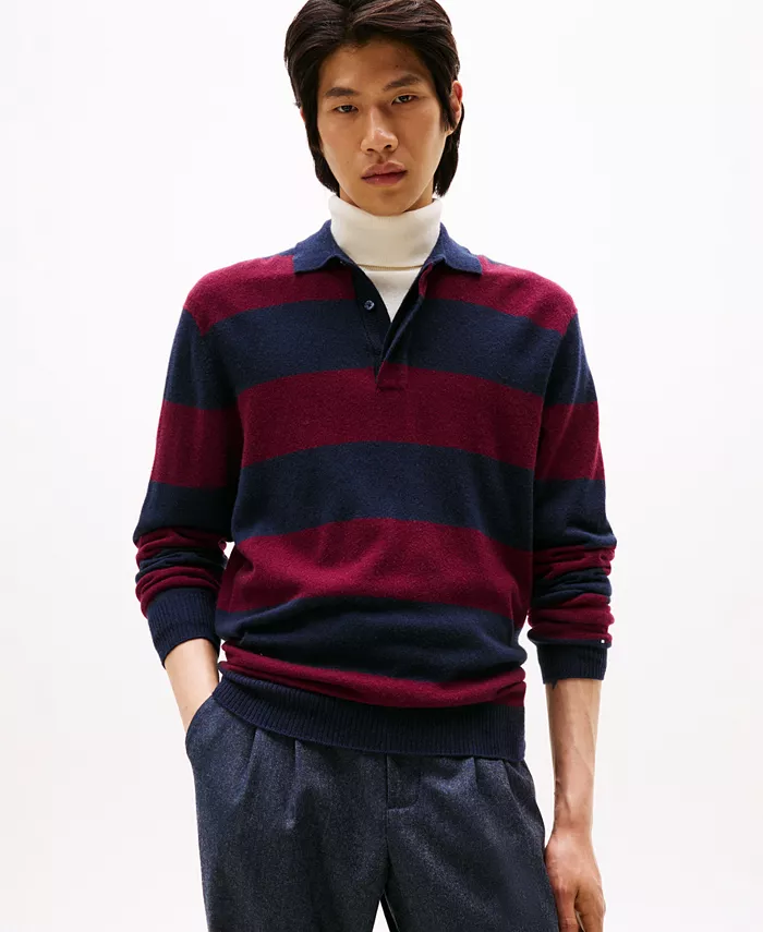 Мужской вязаный регбийный свитер из шерстяной смеси Tommy Hilfiger
Мужской вязаный регбийный свитер из шерстяной смеси Tommy Hilfiger