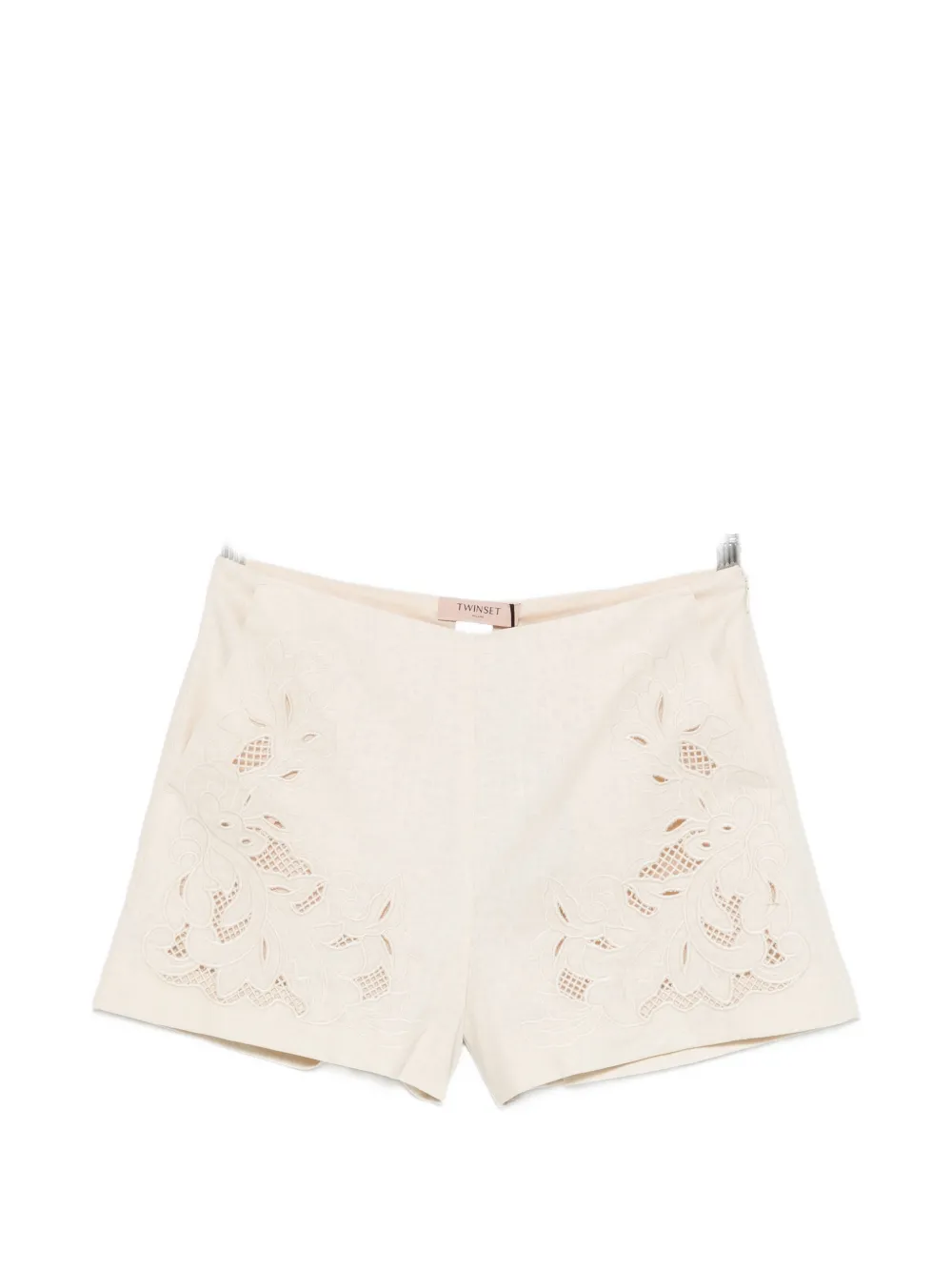 Шорты с цветочной вышивкой Twinset, бежевый
Шорты с цветочной вышивкой Twinset, бежевый