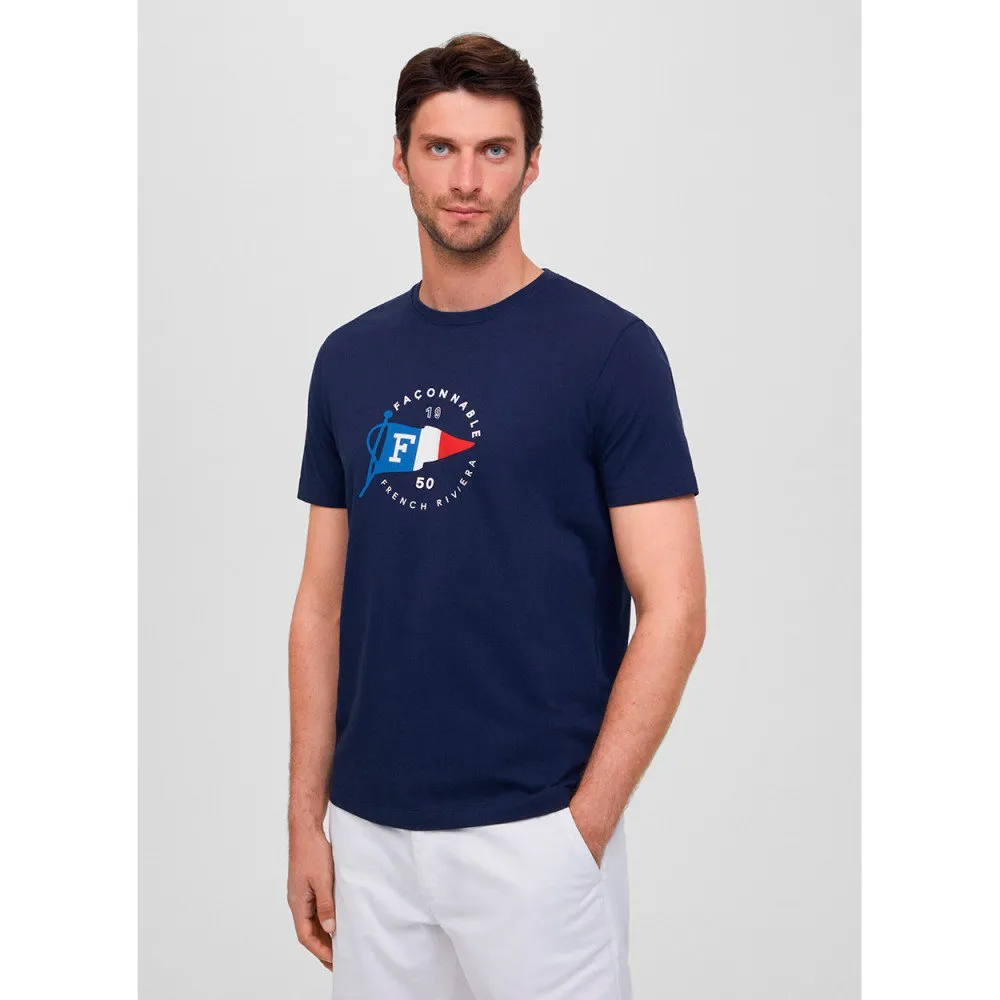 Футболка Façonnable Flag Print, синий 
Футболка Façonnable Flag Print, синий