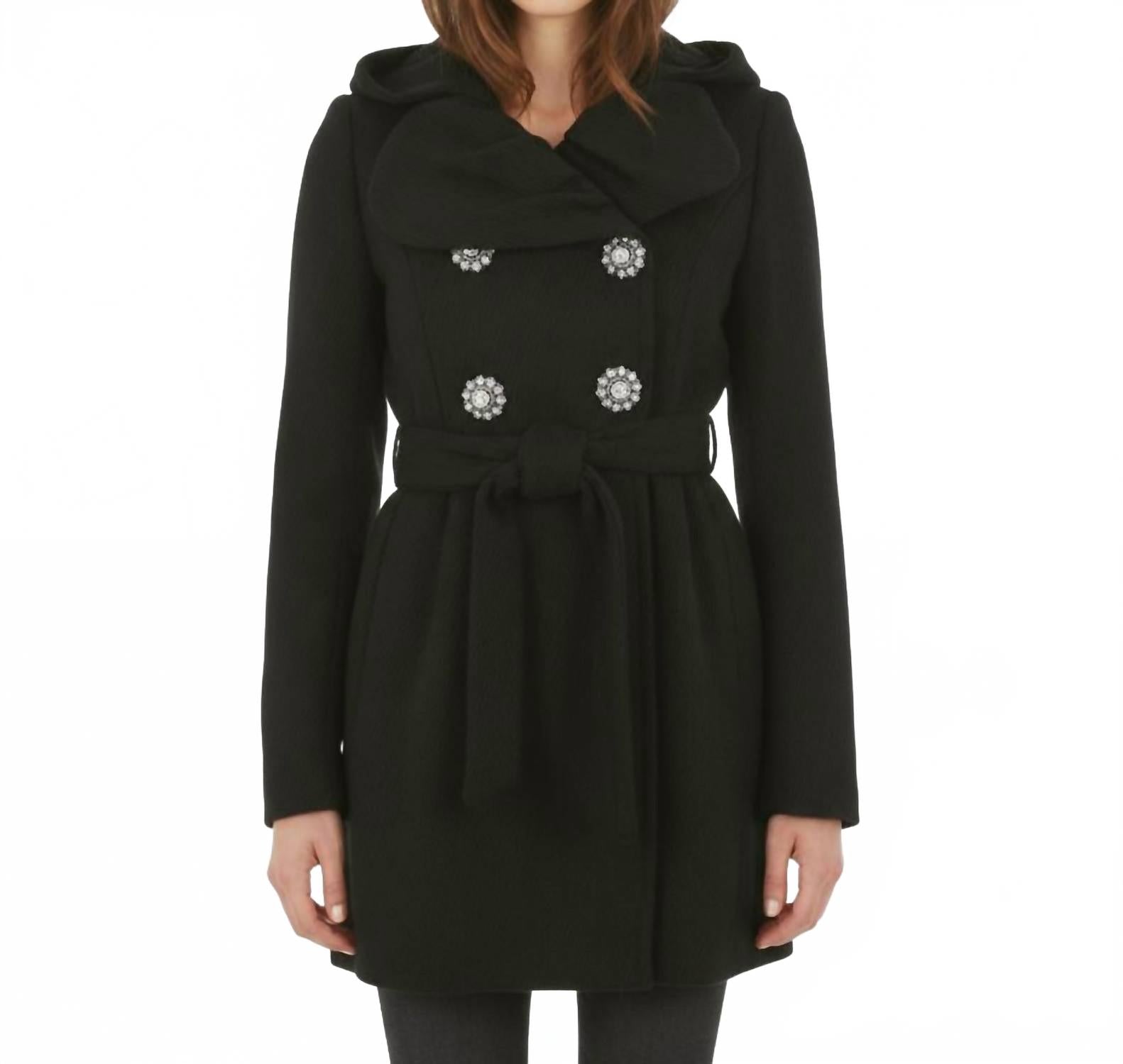 Двубортное пальто черного цвета Ci Sono By Cavalini, черный
Двубортное пальто черного цвета Ci Sono By Cavalini, черный