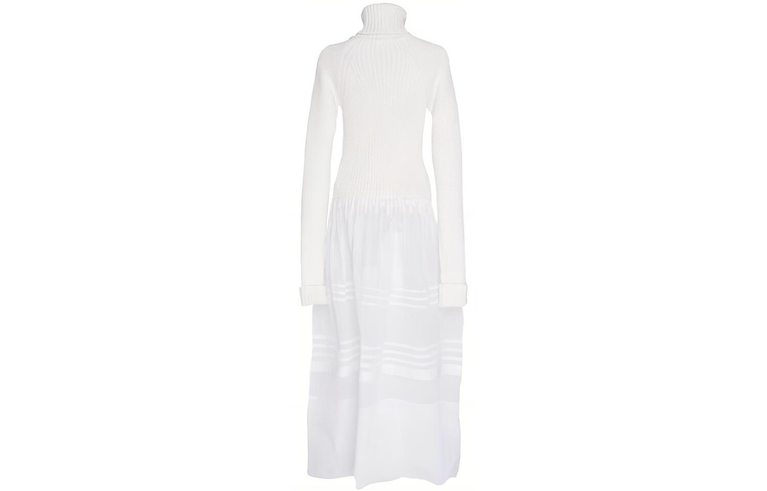 Платье женское Loewe с длинными рукавами, белый 
Платье женское Loewe с длинными рукавами, белый