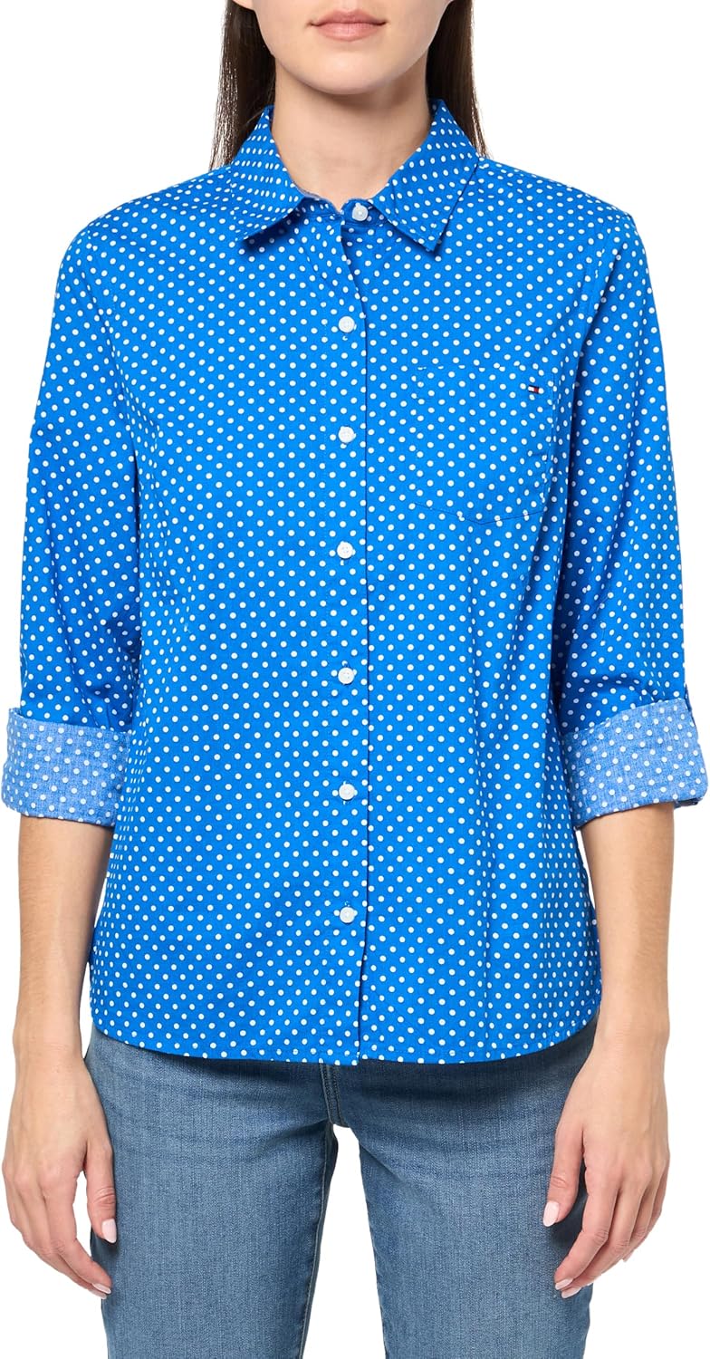 Женская клетчатая рубашка с люрексом Tommy Hilfiger на пуговицах, Cerulean Multi
Женская клетчатая рубашка с люрексом Tommy Hilfiger на пуговицах, Cerulean Multi