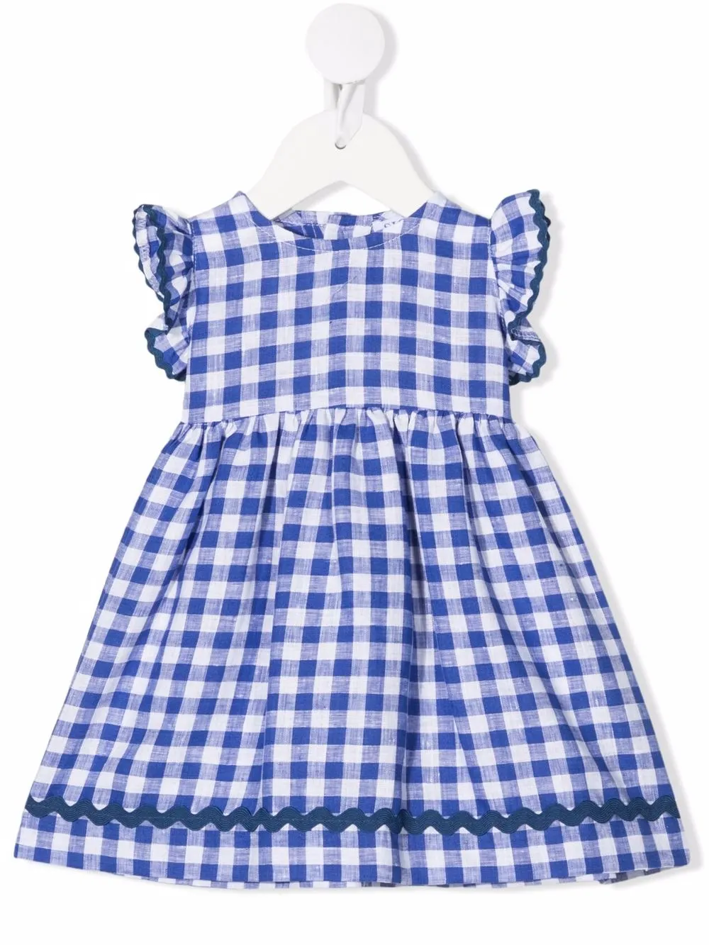 Льняное платье в клетку гингем с оборками Siola, синий
Льняное платье в клетку гингем с оборками Siola, синий