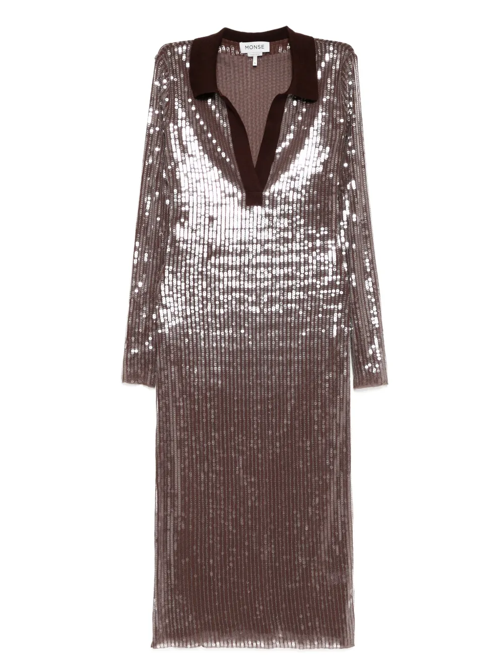 Сетчатое платье миди Monse, коричневый
Сетчатое платье миди Monse, коричневый