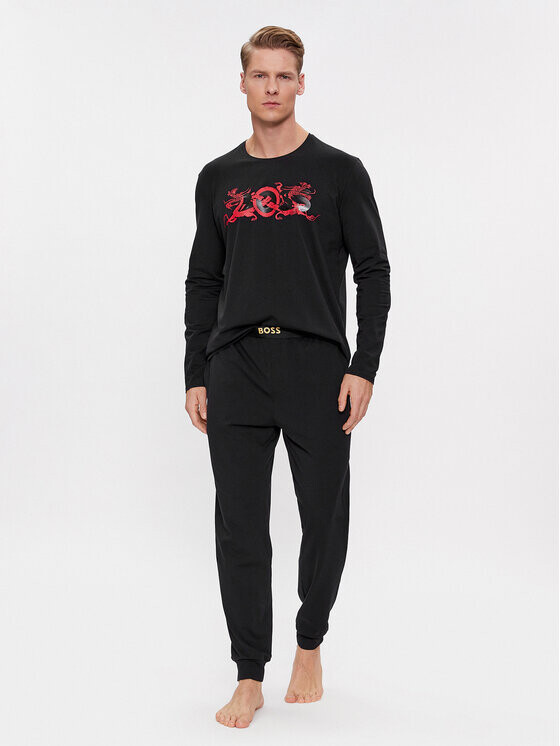 Пижамы стандартного кроя Boss, черный
Пижамы стандартного кроя Boss, черный