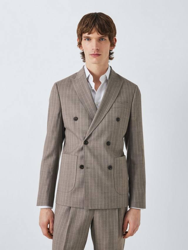 Двубортный жакет regular fit из супер 100 шерсти в полоску John Lewis, Neutral
Двубортный жакет regular fit из супер 100 шерсти в полоску John Lewis, Neutral