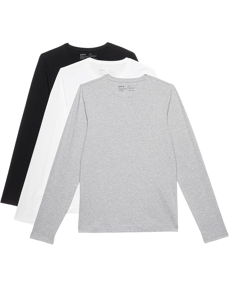 Лонгслив PACT Cool Stretch Long Sleeve Crew Undershirt 3-Pack, цвет Heather Basics
Лонгслив PACT Cool Stretch Long Sleeve Crew Undershirt 3-Pack, цвет Heather Basics