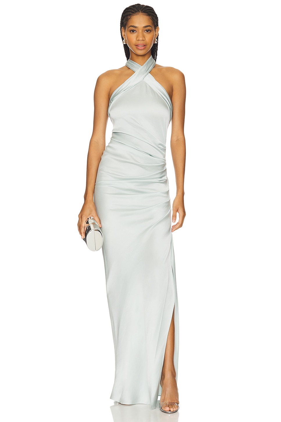 Платье Sarabella с завязками на шее Simkhai, powder blue
Платье Sarabella с завязками на шее Simkhai, powder blue