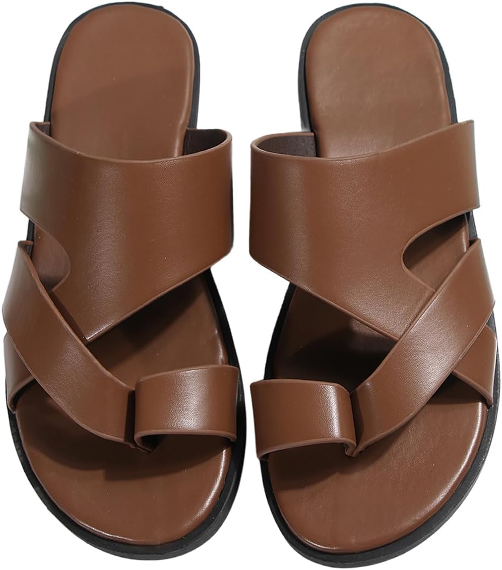 Мужские кожаные сандалии Verdusa, повседневные шлепанцы, пляжные сандалии, летняя обувь, коричневый
Мужские кожаные сандалии Verdusa, повседневные шлепанцы, пляжные сандалии, летняя обувь, коричневый