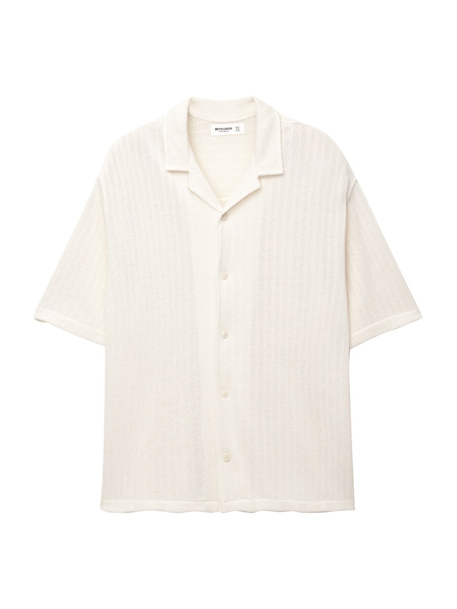 Рубашка на пуговицах Comfort fit Pull&Bear, Wool White
Рубашка на пуговицах Comfort fit Pull&Bear, Wool White