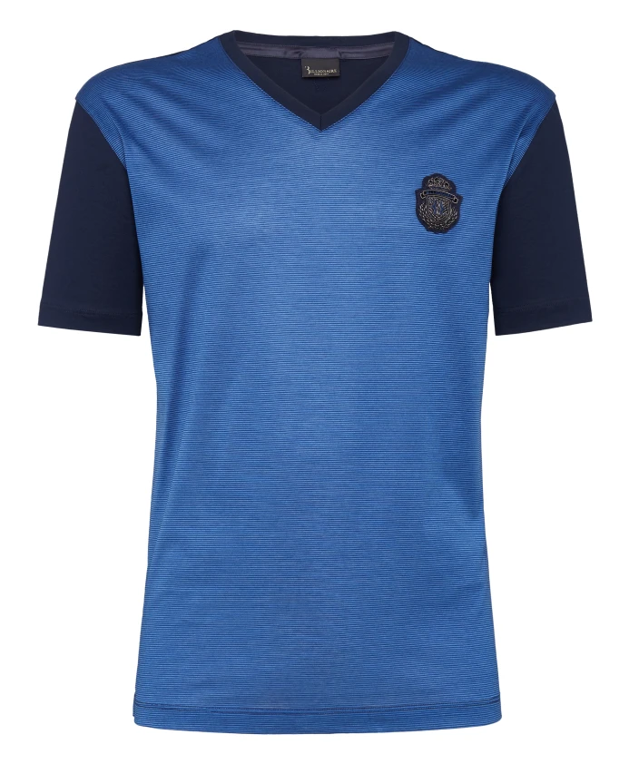 Футболка с V-образным вырезом и гербом Billionaire, синий
Футболка с V-образным вырезом и гербом Billionaire, синий