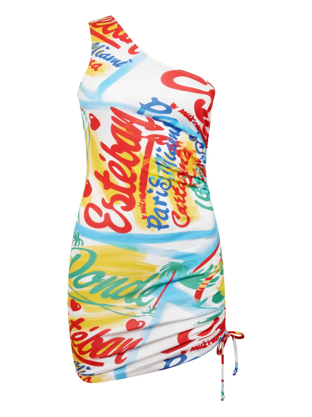 Мини-платье на одно плечо Bazurto Donde Esteban, белый
Мини-платье на одно плечо Bazurto Donde Esteban, белый