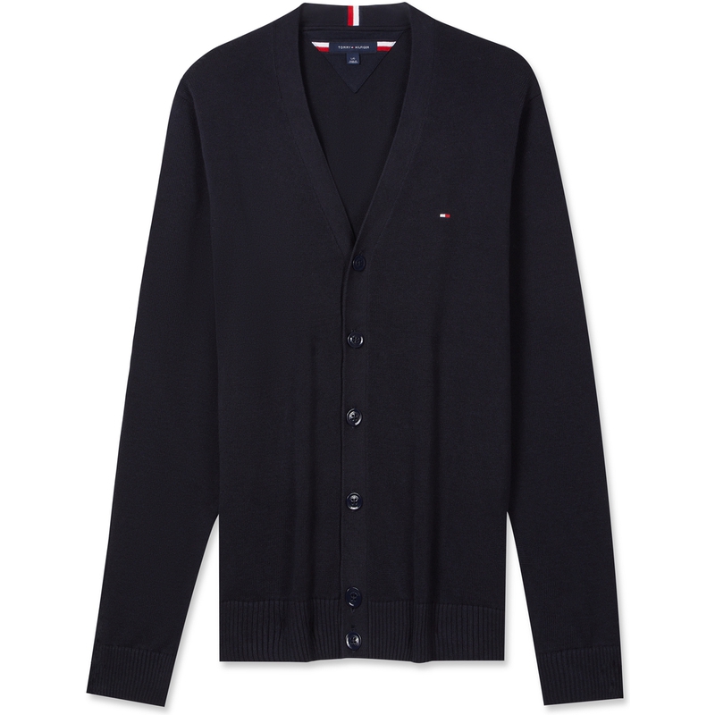 Мужской трикотажный кардиган с V-образным вырезом и умеренным вырезом Tommy Hilfiger, темный синий fap
Мужской трикотажный кардиган с V-образным вырезом и умеренным вырезом Tommy Hilfiger, темный синий fap