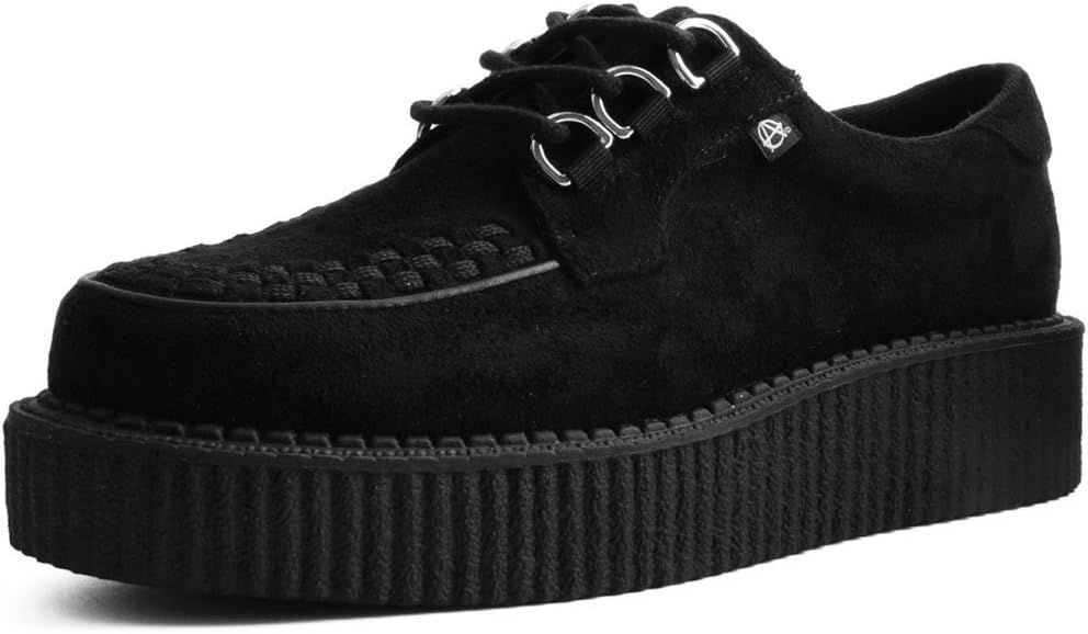 Кроссовки T.U.K. Faux Suede Creeper для женщин и мужчин, 3-шнуровые туфли с переплетением, Классический круглый носок и подошва, Комфорт для повседневной носки, черный
Кроссовки T.U.K. Faux Suede Creeper для женщин и мужчин, 3-шнуровые туфли с переплетением, Классический круглый носок и подошва, Комфорт для повседневной носки, черный