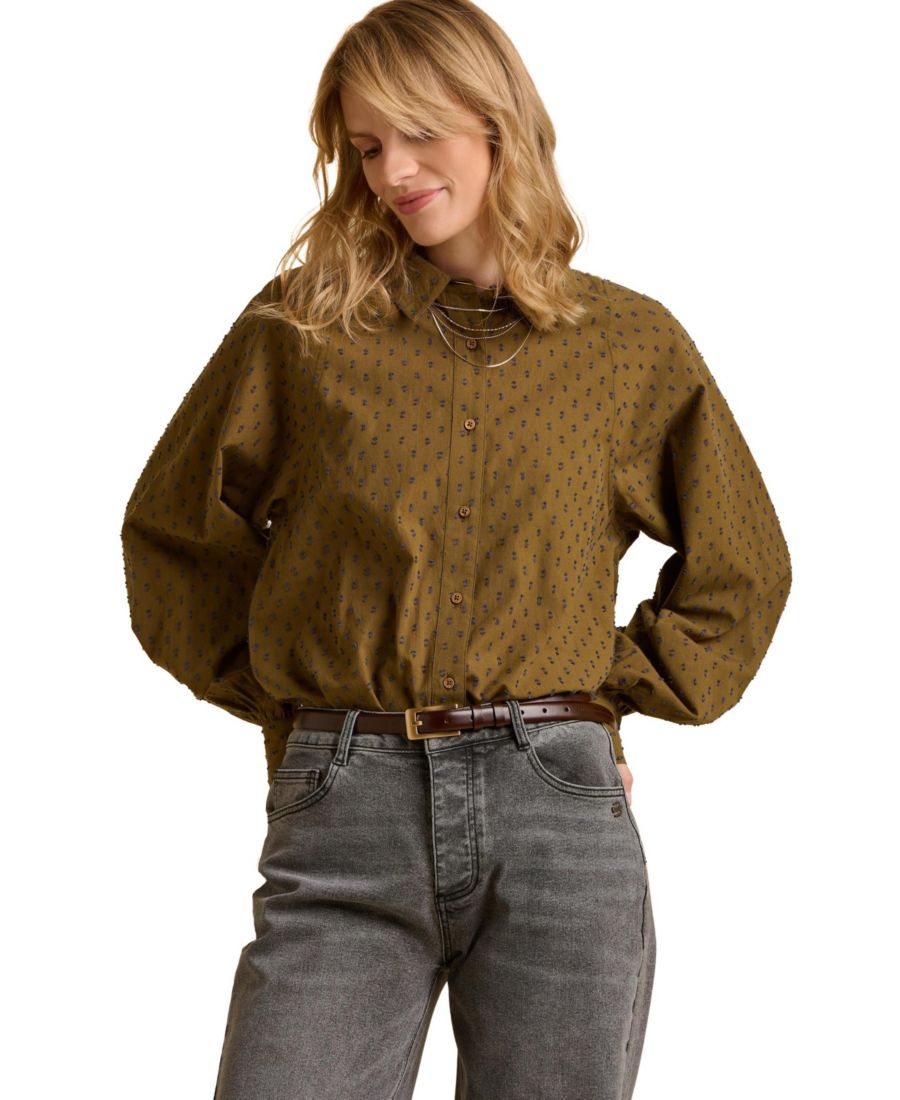 Женская рубашка свободного кроя Julia с рукавами-баллонами Brakeburn, Khaki
Женская рубашка свободного кроя Julia с рукавами-баллонами Brakeburn, Khaki