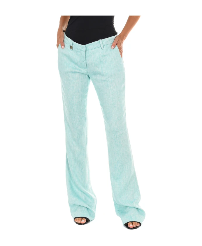 Расклешенные льняные брюки Met, зеленый
Расклешенные льняные брюки Met, зеленый