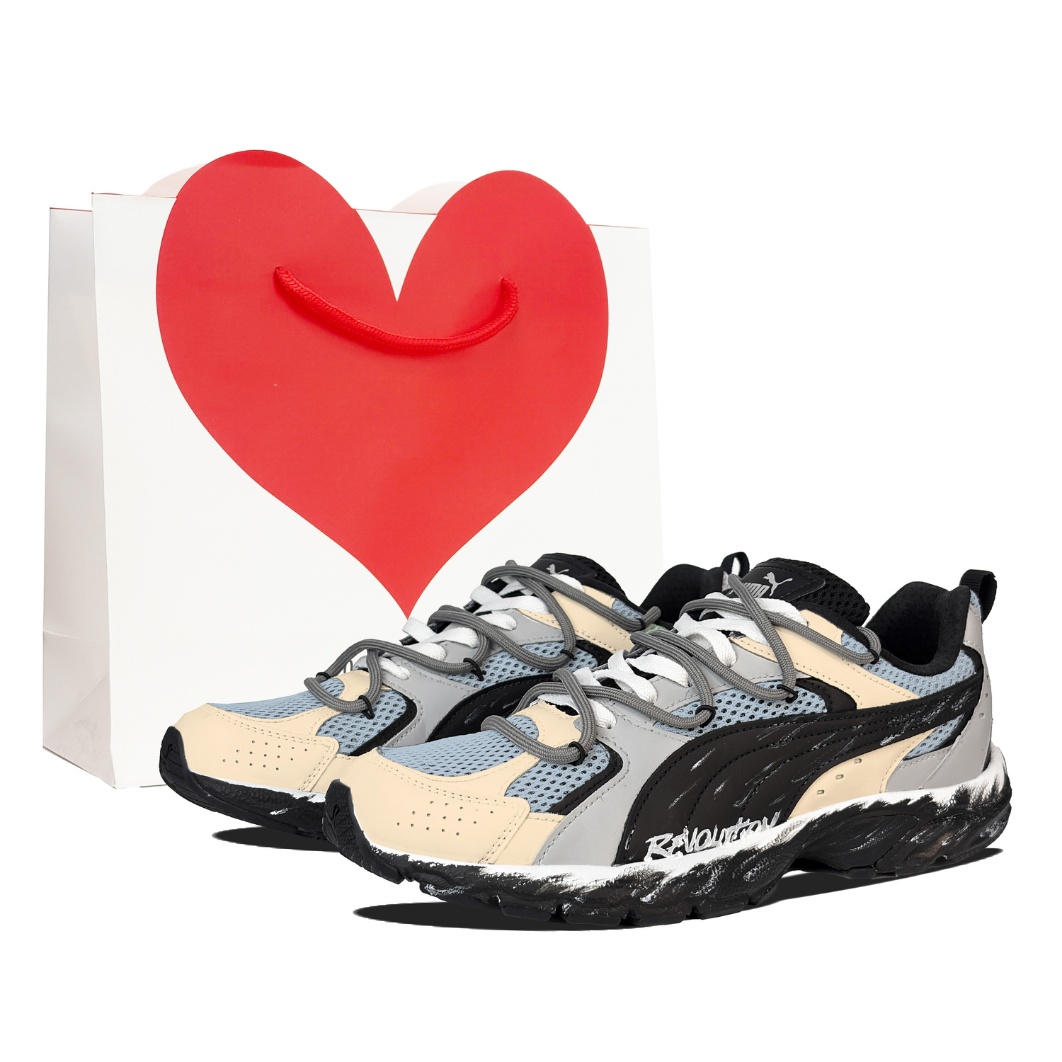 PUMA Мужские и женские беговые кроссовки Milenio низкие устойчивые к истиранию дышащие серо-коричневые
PUMA Мужские и женские беговые кроссовки Milenio низкие устойчивые к истиранию дышащие серо-коричневые