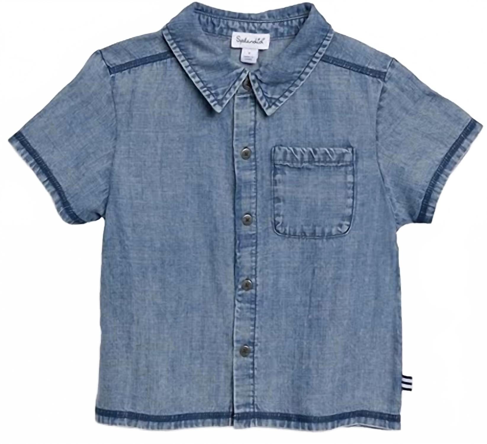 Детская рубашка на пуговицах индиго Splendid
Детская рубашка на пуговицах индиго Splendid