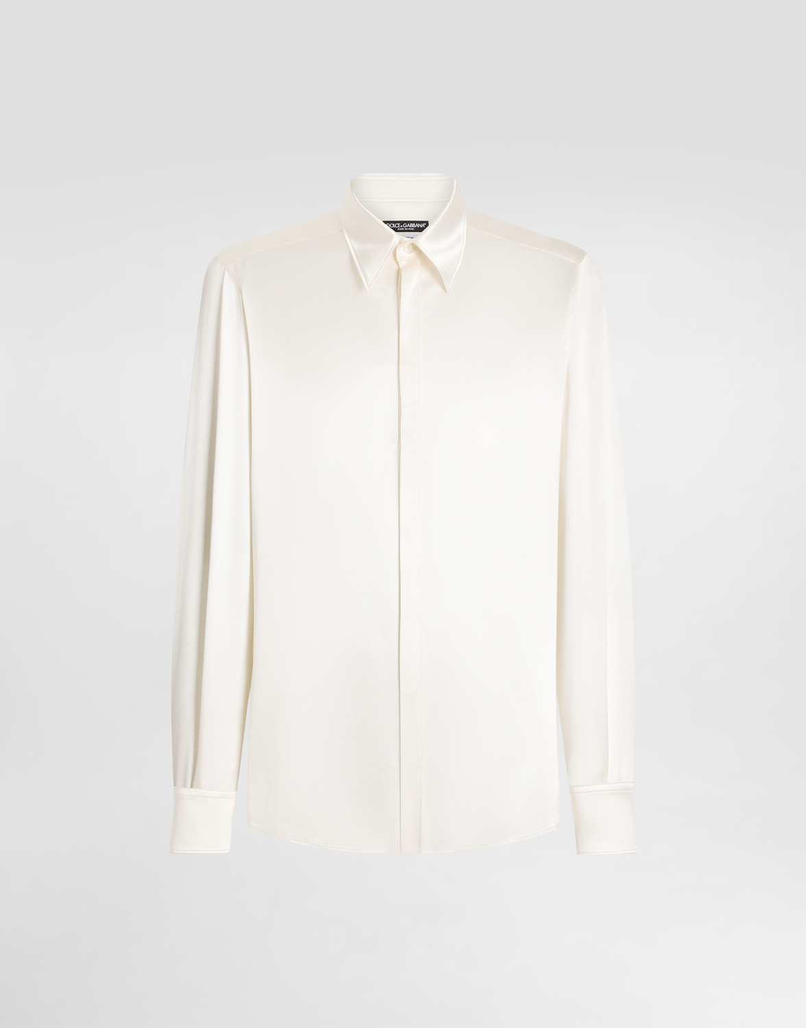Рубашка из шелкового сатина покроя martini Dolce & Gabbana, белый
Рубашка из шелкового сатина покроя martini Dolce & Gabbana, белый