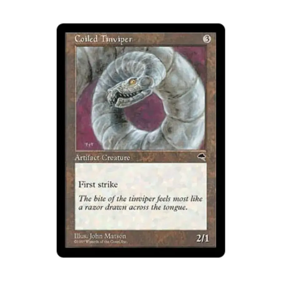 CCG Свернутая оловянная гадюка (С), MTG - Tempest
CCG Свернутая оловянная гадюка (С), MTG - Tempest