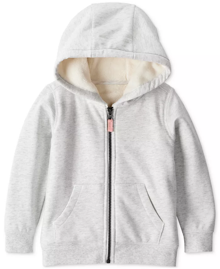 Куртка на молнии с длинными рукавами и капюшоном для девочек-малышей Carter's, серый
Куртка на молнии с длинными рукавами и капюшоном для девочек-малышей Carter's, серый