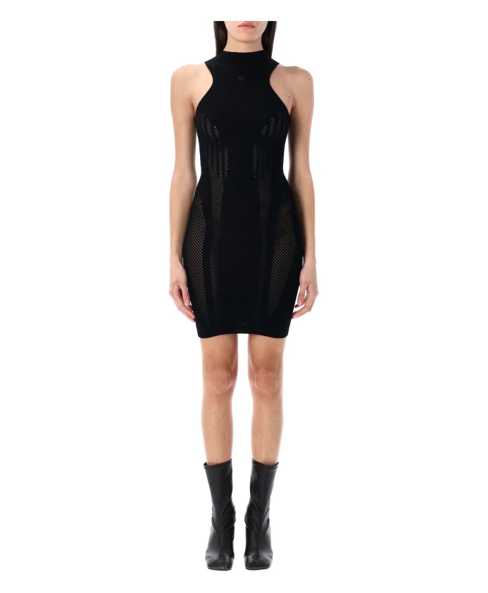 Мини-Платье в рубчик с бретелями через шею и логотипом. Misbhv, черный
Мини-Платье в рубчик с бретелями через шею и логотипом. Misbhv, черный