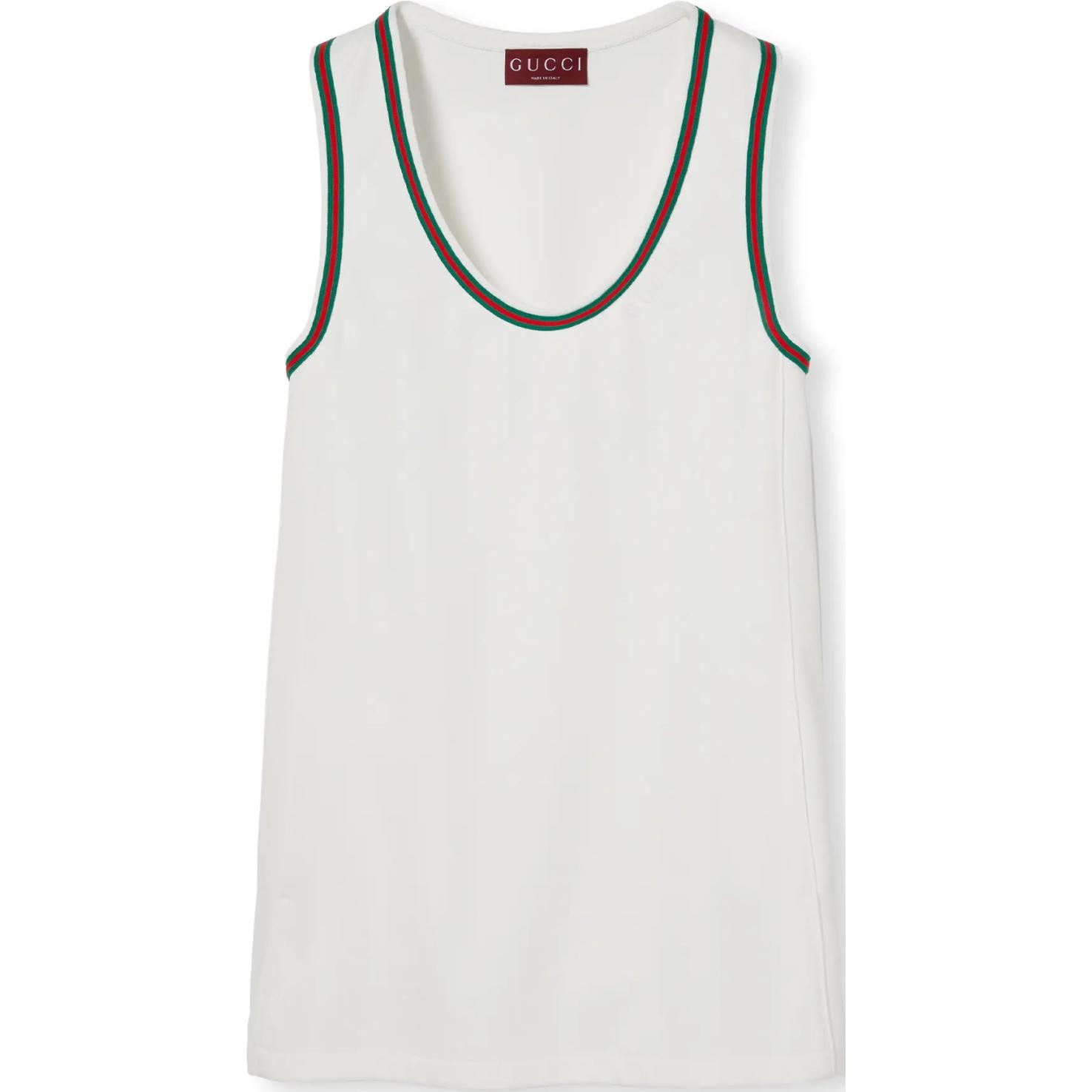 Короткое техническое джерси платье с сеткой GUCCI, экрю
Короткое техническое джерси платье с сеткой GUCCI, экрю