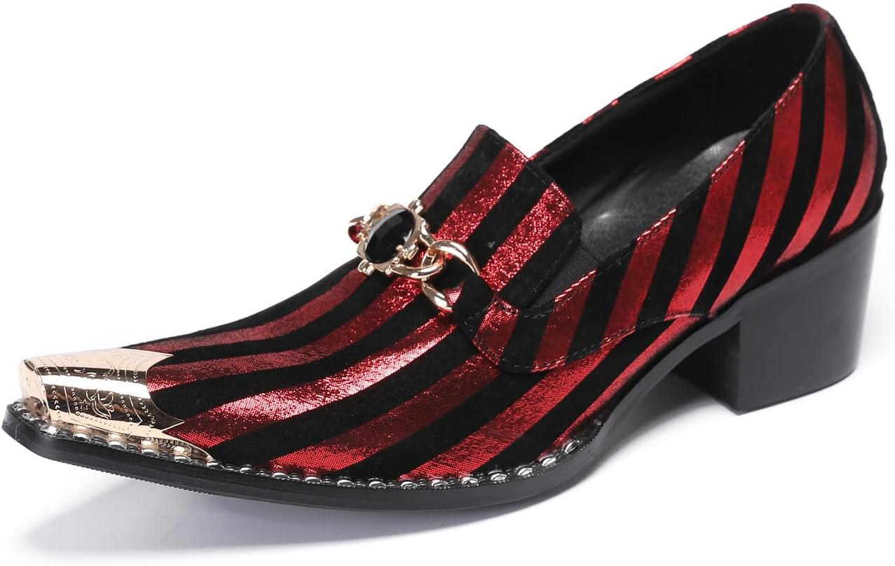 Мужские лоферы Santimon, диско-вечеринка, повседневная обувь слипоны, кожаные лоферы с металлическим носком, западная мода, бальные, свадебные, выпускные, туфли под смокинг для мужчин, красный
Мужские лоферы Santimon, диско-вечеринка, повседневная обувь слипоны, кожаные лоферы с металлическим носком, западная мода, бальные, свадебные, выпускные, туфли под смокинг для мужчин, красный