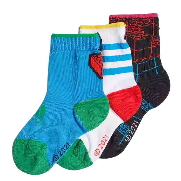 Носки 3 пары Мультиколор Детские Adidas 
Носки 3 пары Мультиколор Детские Adidas