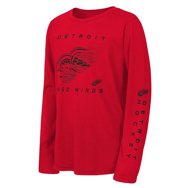 Футболка с длинным рукавом Youth red Detroit Red Wings Seize the Win Outerstuff
Футболка с длинным рукавом Youth red Detroit Red Wings Seize the Win Outerstuff