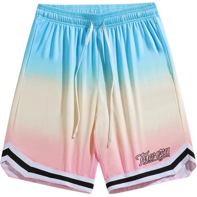Летние баскетбольные шорты унисекс FUERZA, белые в полоску
Летние баскетбольные шорты унисекс FUERZA, белые в полоску