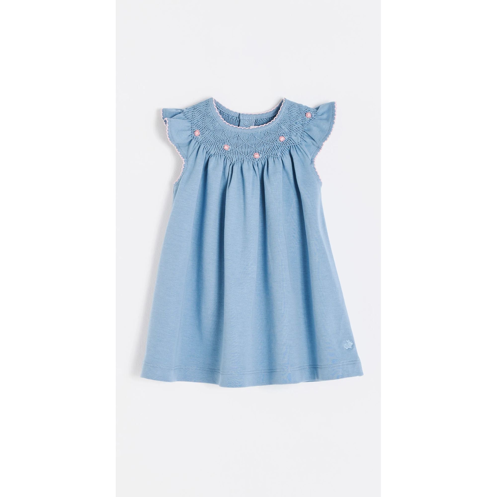 Платье с пионами Babycottons, светло-голубой
Платье с пионами Babycottons, светло-голубой