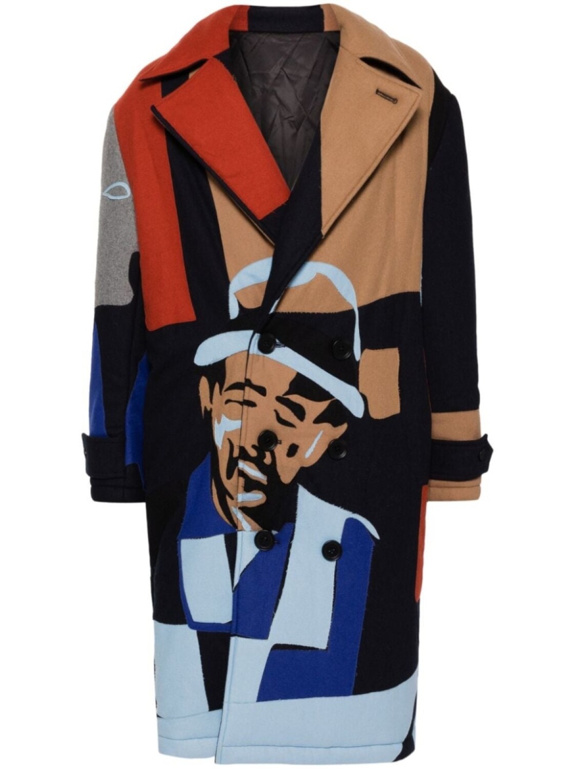 Пуховик в технике пэчворк KidSuper, синий
Пуховик в технике пэчворк KidSuper, синий