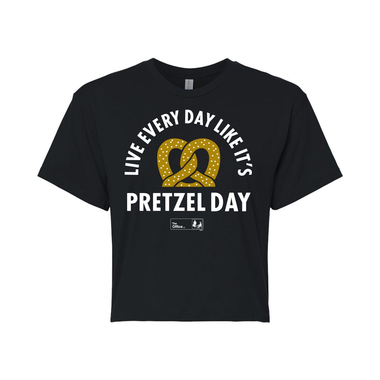 Укороченная футболка The Office Pretzel Day для юниоров Licensed Character, черный
Укороченная футболка The Office Pretzel Day для юниоров Licensed Character, черный