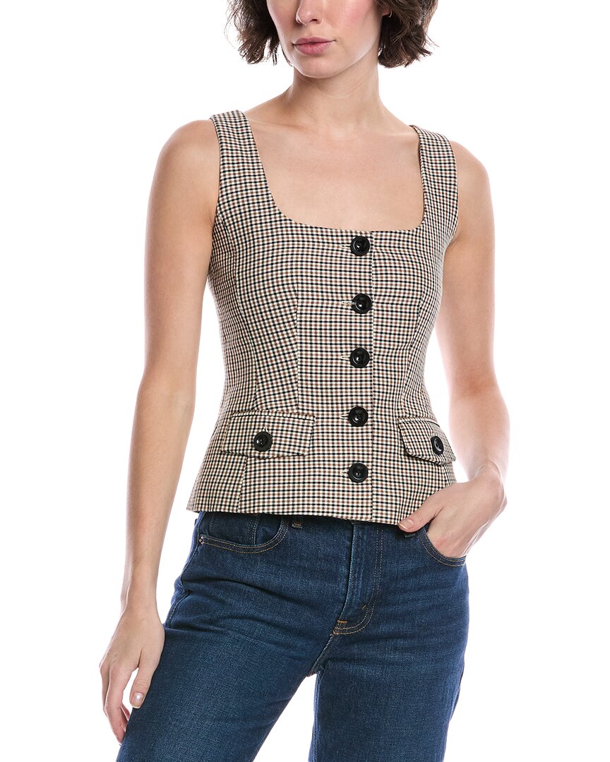 Топ на пуговицах из льняной смеси TOCCIN Georgia, Tan
Топ на пуговицах из льняной смеси TOCCIN Georgia, Tan