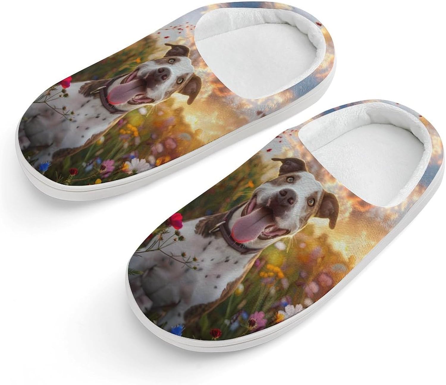 Домашние тапочки с рисунком цветов и питбуля, милые хлопковые тапочки с антискользящей подошвой для дома и улицы Generic, белый
Домашние тапочки с рисунком цветов и питбуля, милые хлопковые тапочки с антискользящей подошвой для дома и улицы Generic, белый