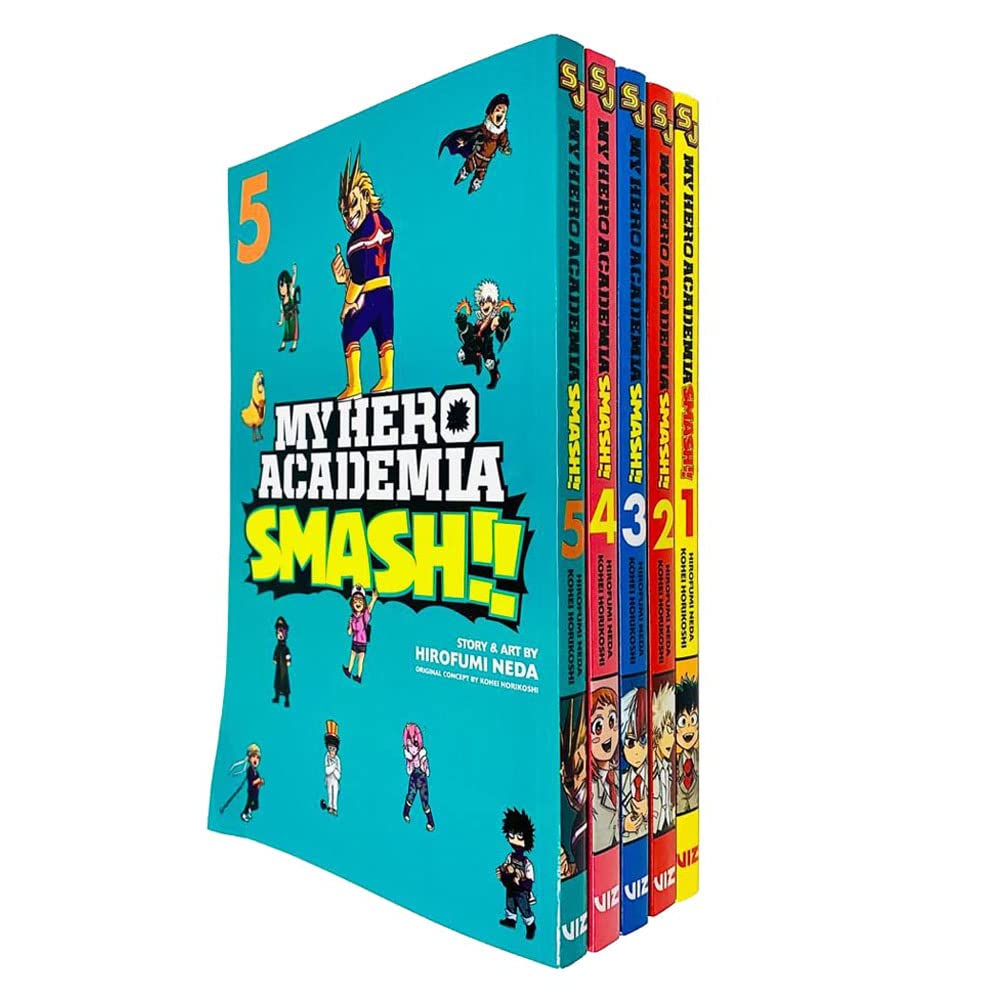 My Hero Academia Smash Series (Vol 1-5) Collection 5 Books Set By Kohei Horikoshi (Viz Media)
My Hero Academia Smash Series (Vol 1-5) Collection 5 Books Set By Kohei Horikoshi (Viz Media)