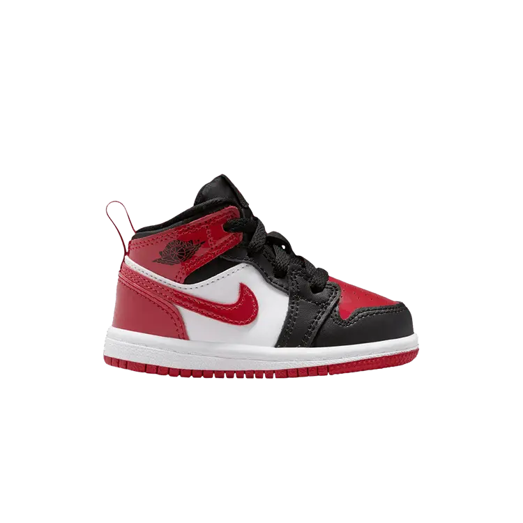 Кроссовки Air Jordan 1 Mid SE TD, Patent Bred Toe
Кроссовки Air Jordan 1 Mid SE TD, Patent Bred Toe