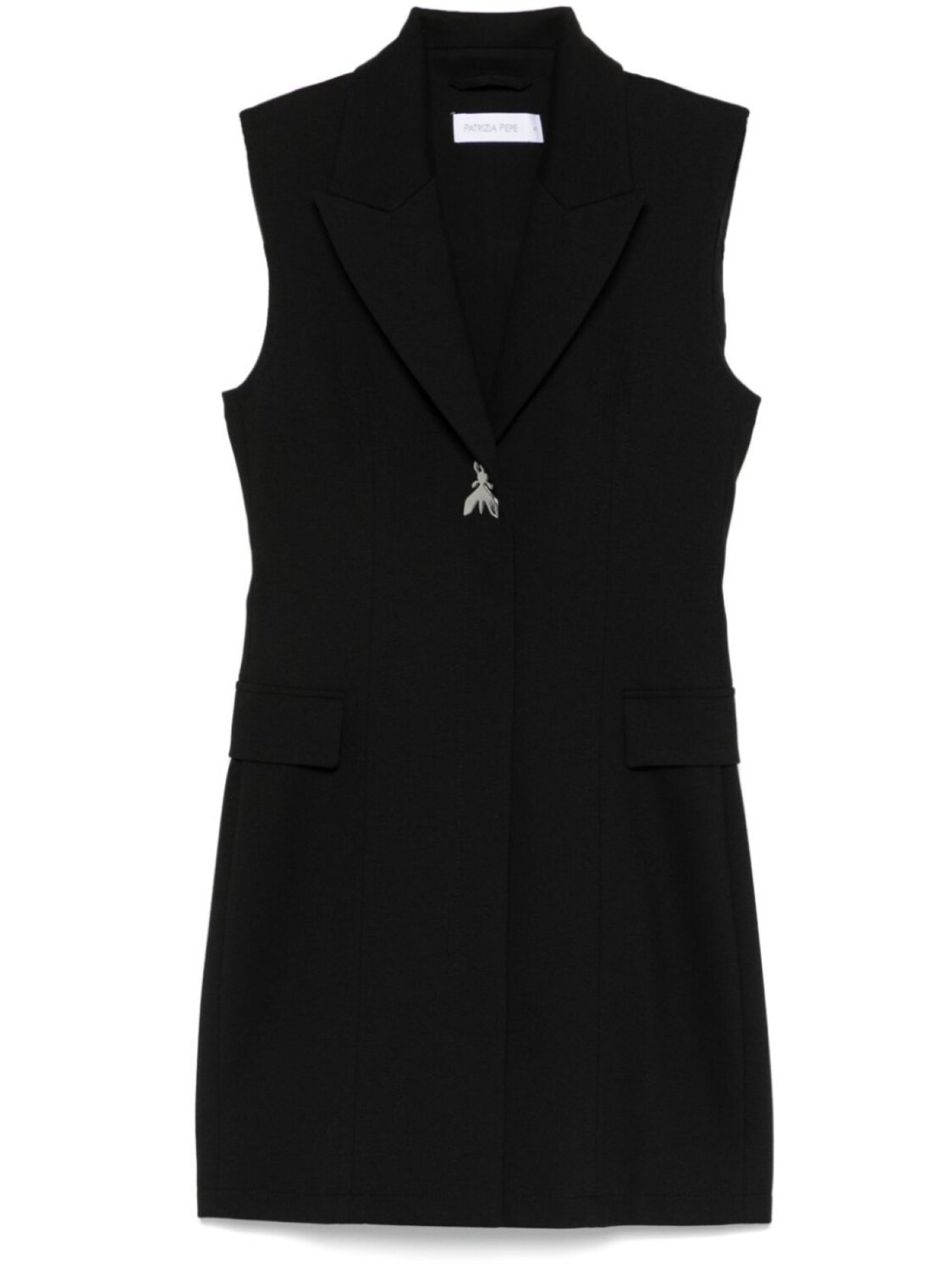 Платье мини Patrizia Pepe с бляшкой-логотипом, черный
Платье мини Patrizia Pepe с бляшкой-логотипом, черный