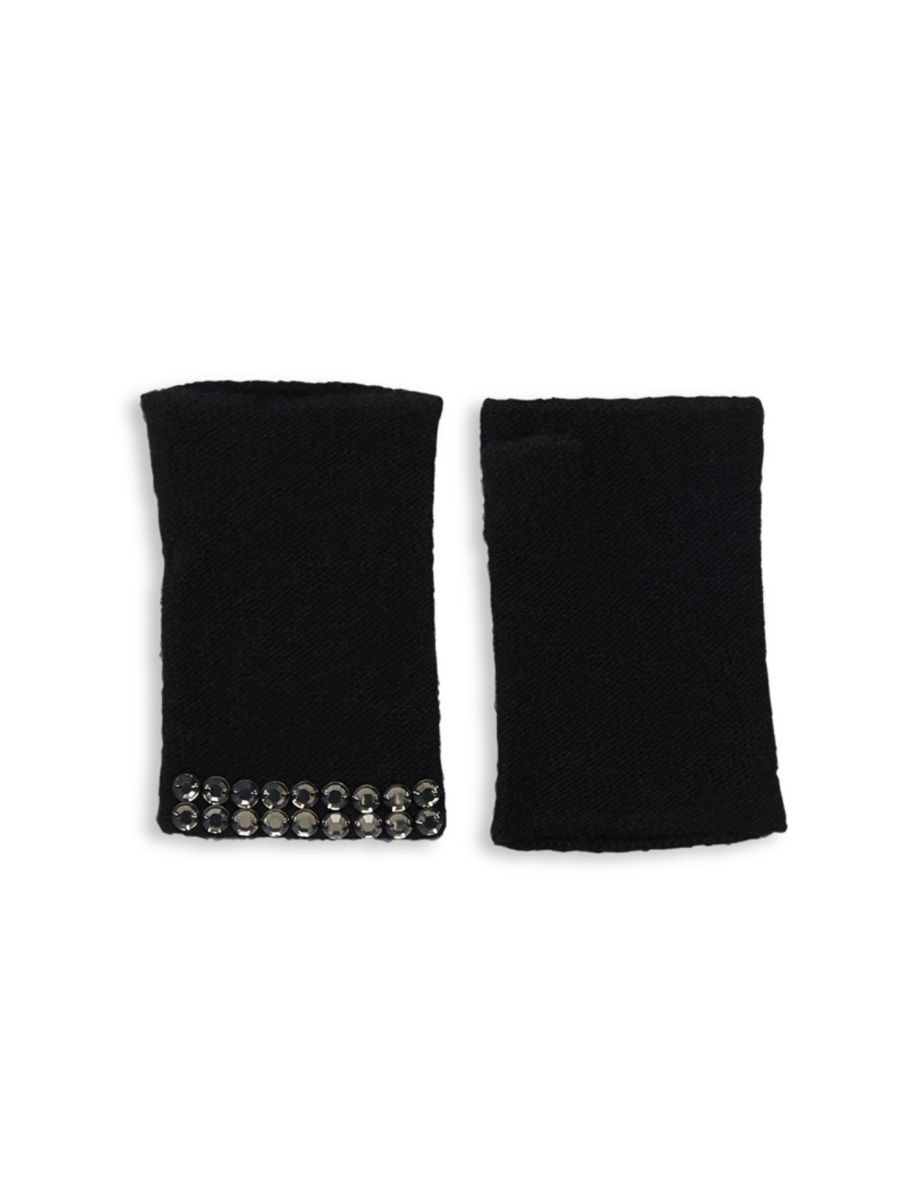 Кашемировые перчатки без пальцев с декором Portolano, черный
Кашемировые перчатки без пальцев с декором Portolano, черный