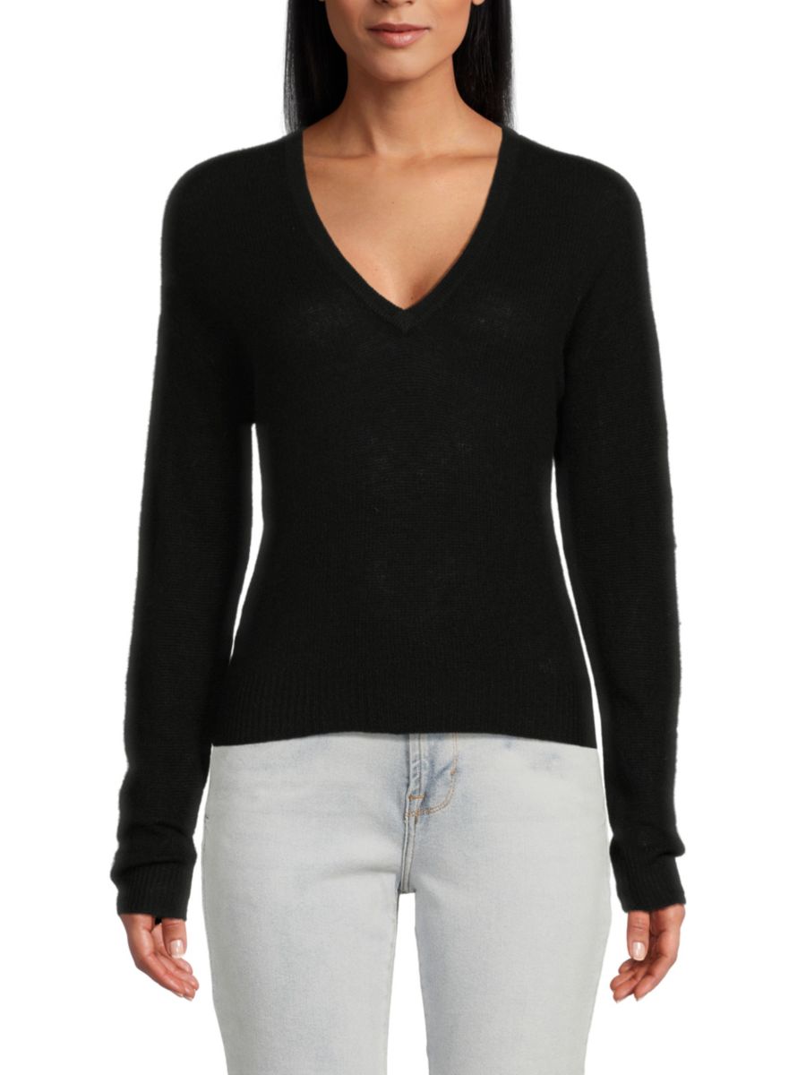 Легкий кашемировый свитер Naadam, черный
Легкий кашемировый свитер Naadam, черный