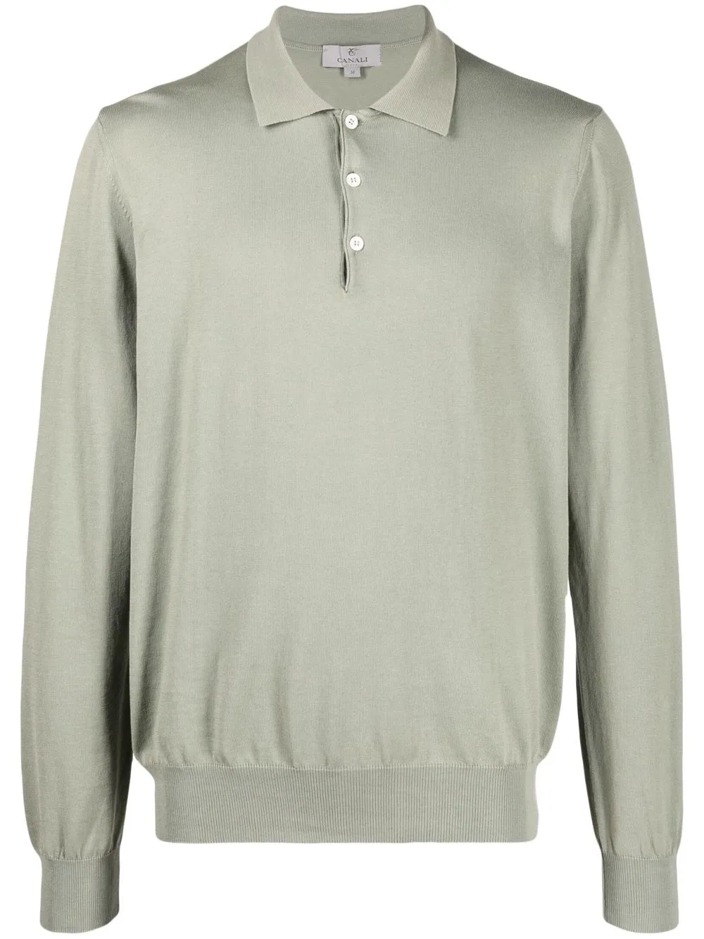 Джемпер с воротником поло Canali, зеленый
Джемпер с воротником поло Canali, зеленый