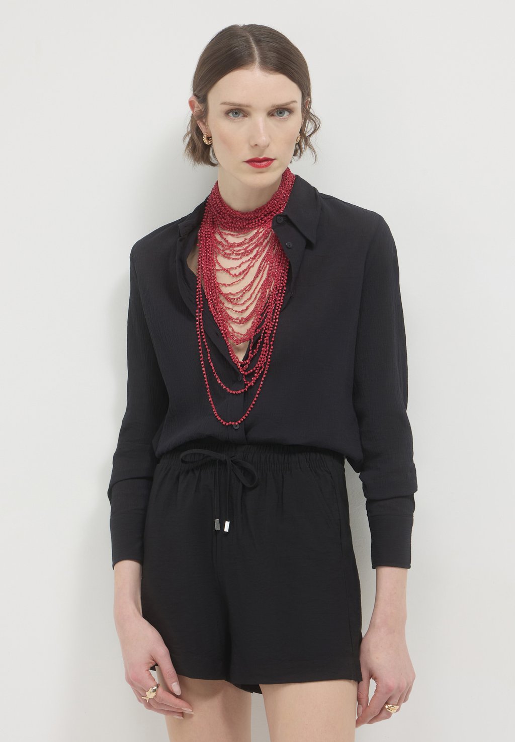 Блузка на пуговицах Calliope, черный
Блузка на пуговицах Calliope, черный